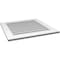 Ekena Millwork Vertical Surface Mount PVC Gable Vent: Non-Functional, w/ 3-1/2"W x 1"P Standard Frame, 28"W x 28"H GVPVE28X2801SN - alternate 2